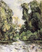 Paul Cezanne of water and leaves France oil painting artist
